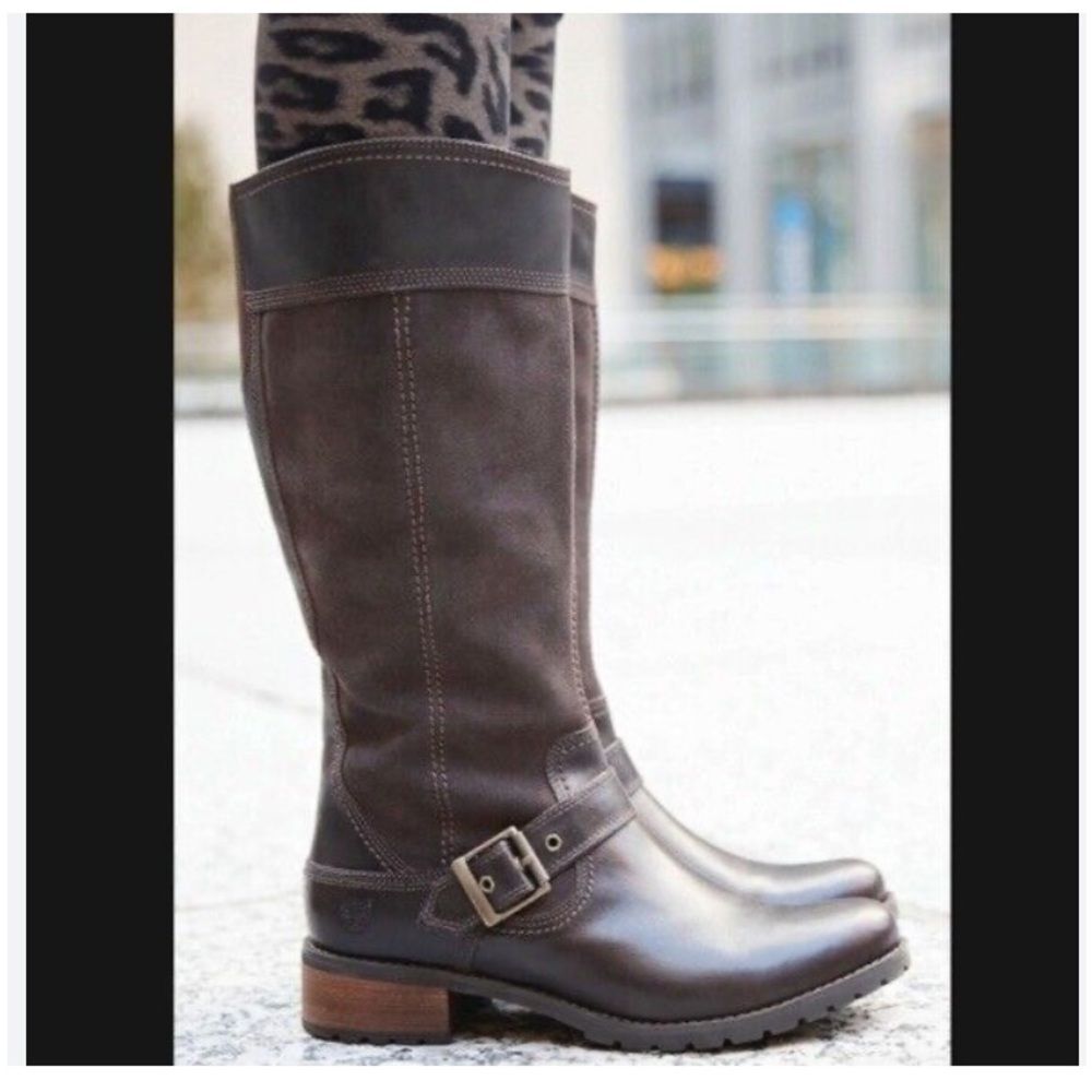 Timberland Knee High Equestrian Style Bethel Leather Suede Riding Boots Size 11